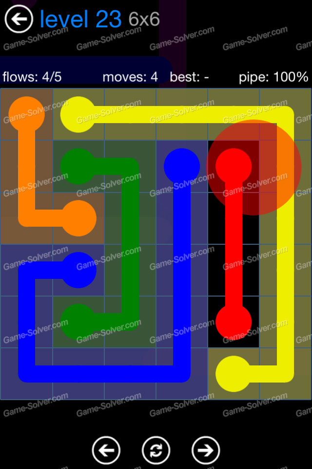 Flow Bonus Pack 6x6 Level 23 • Game Solver