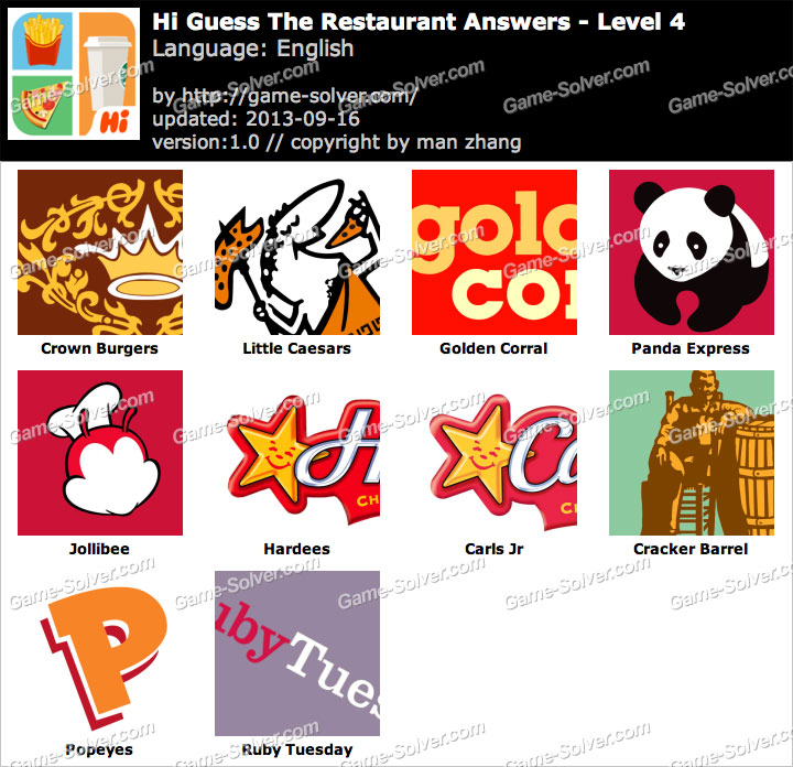 guess the restaurant level 11