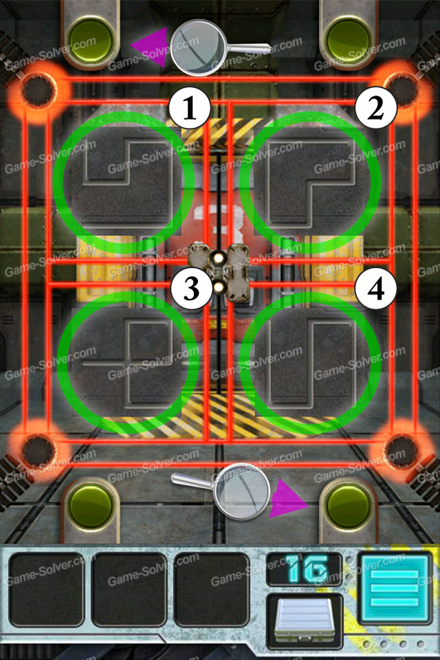 100 Doors Aliens Space Level 16 Game Solver