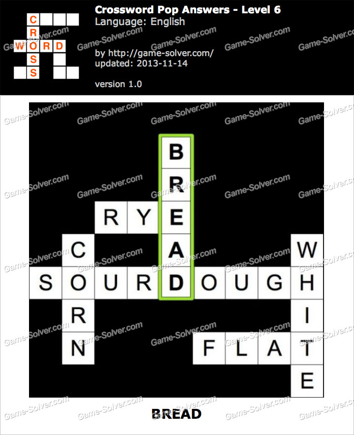 Crossword Pop Level 6 • Game Solver