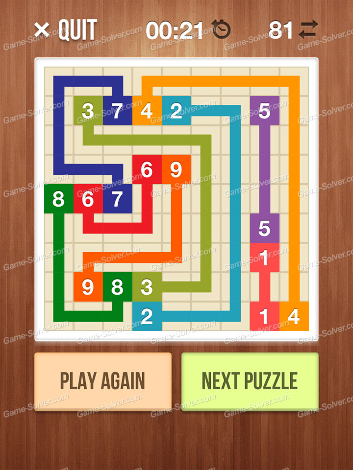 Number Link Crossing Lines Level 54 Game Solver