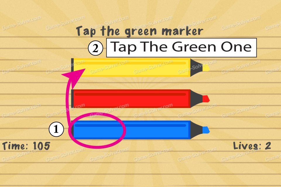 Impossible Test 2 Tap the green marker • Game Solver