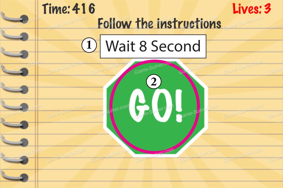 Impossible Test Follow The Instructions • Game Solver