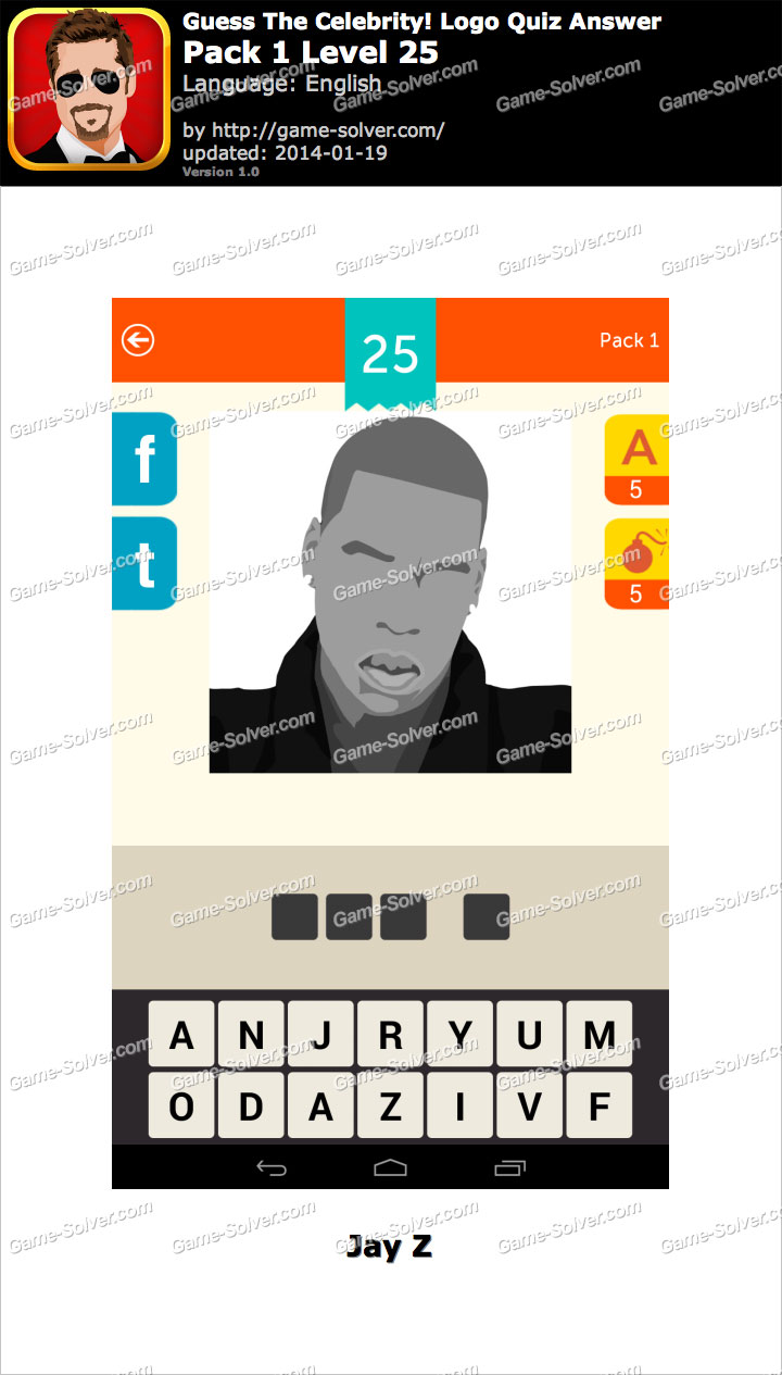 Udholdenhed London Sæbe Guess The Celebrity Logo Quiz Pack 1 Level 25 • Game Solver