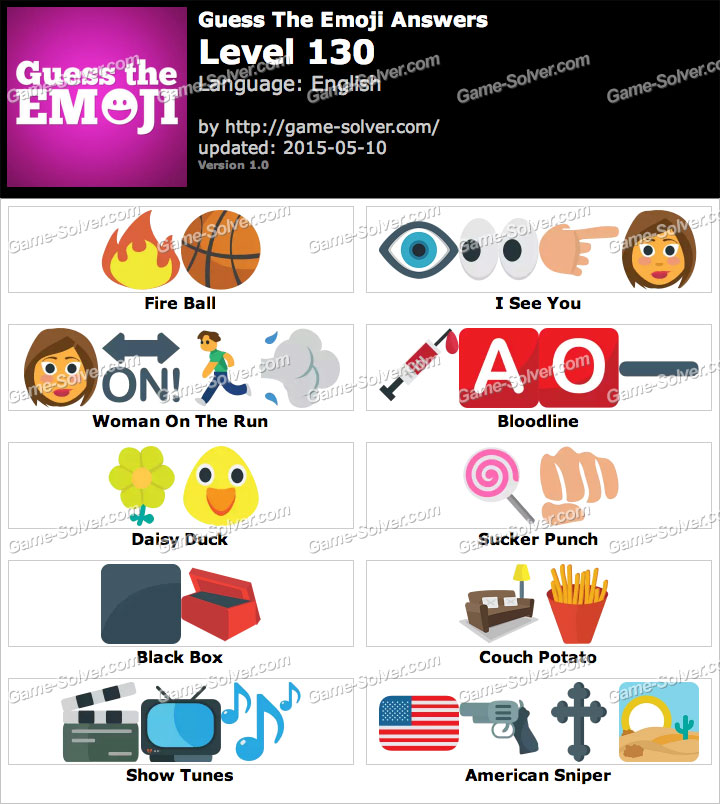emoji guess level answers solver