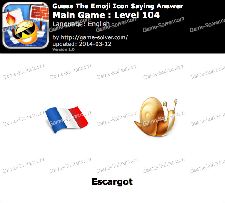 Emoji Icon Main Game Level 104 • Game Solver