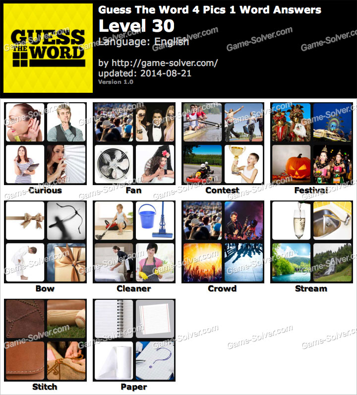 Level 30 4 Pics 1 Word Answers  Autos Post