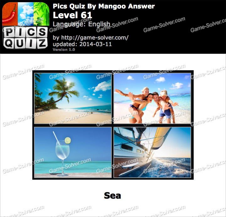 Pics Quiz Mangoo Level 61 • Game Solver