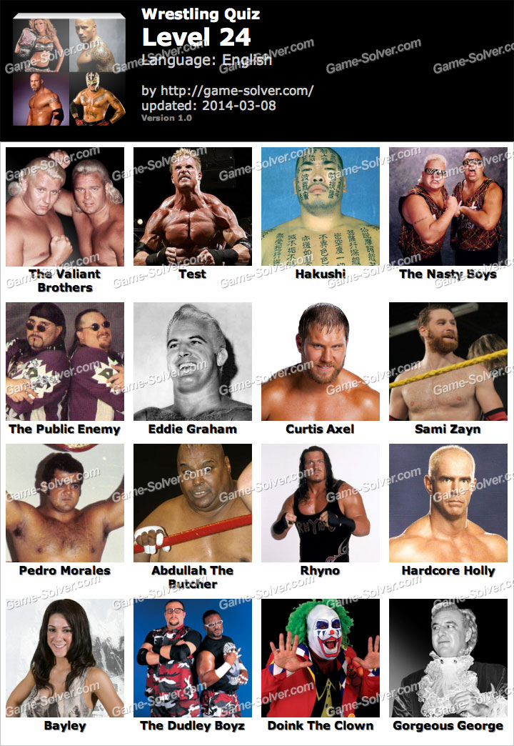 Wrestling quiz cheap