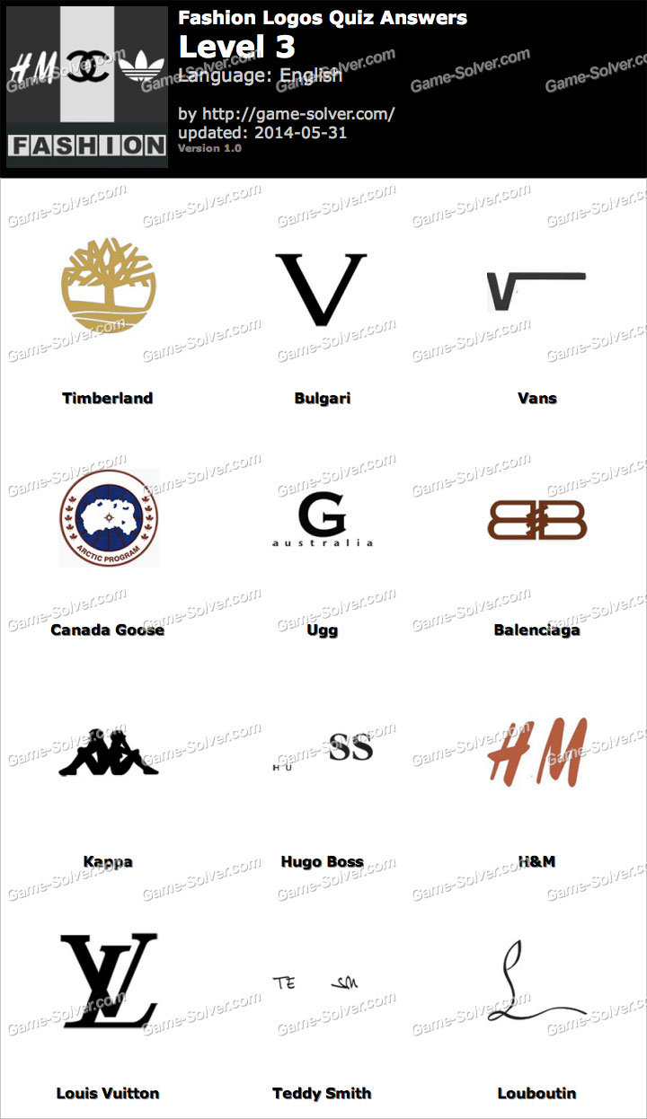 logo quiz fashion answers