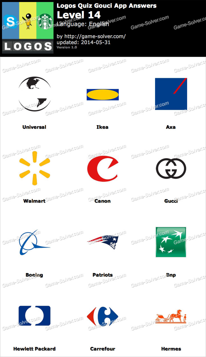 Logos Quiz Level 3-14 Answers - Logo Quiz Game Answers