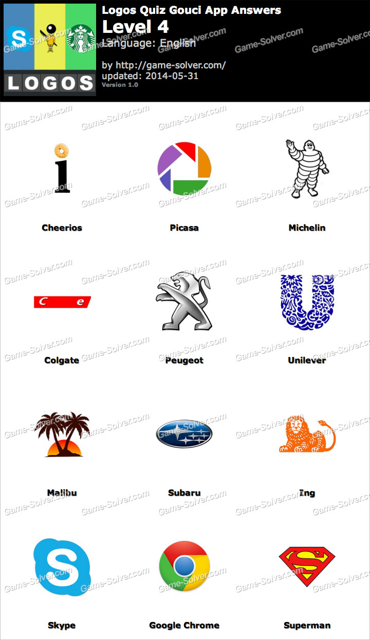 Logo Quiz Game Answers - Level 4 - Logos Game