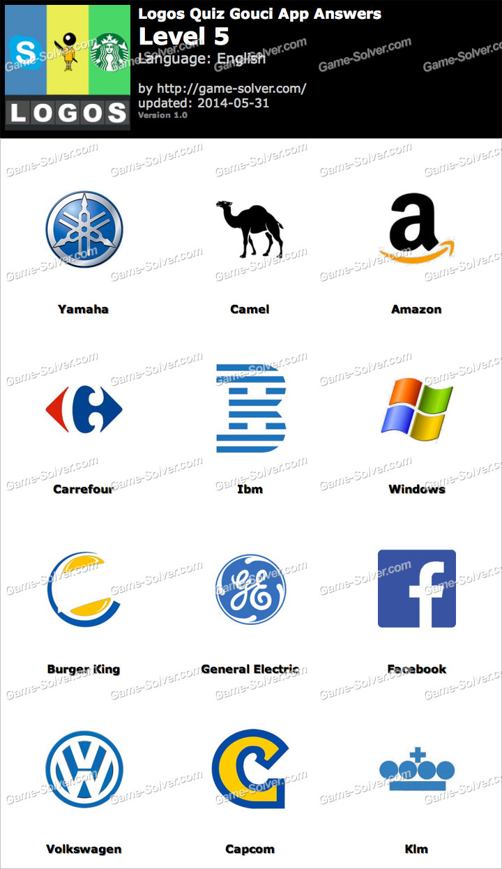 Logos Quiz Game Level 5 Answers - Apps Answers .net