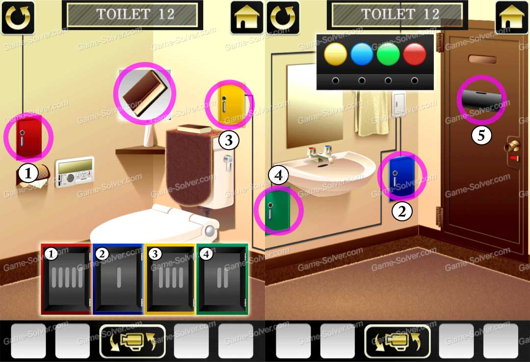 100 Toilets 2 Level 12 • Game Solver