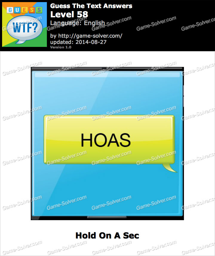What does HOAS mean ? Game Solver