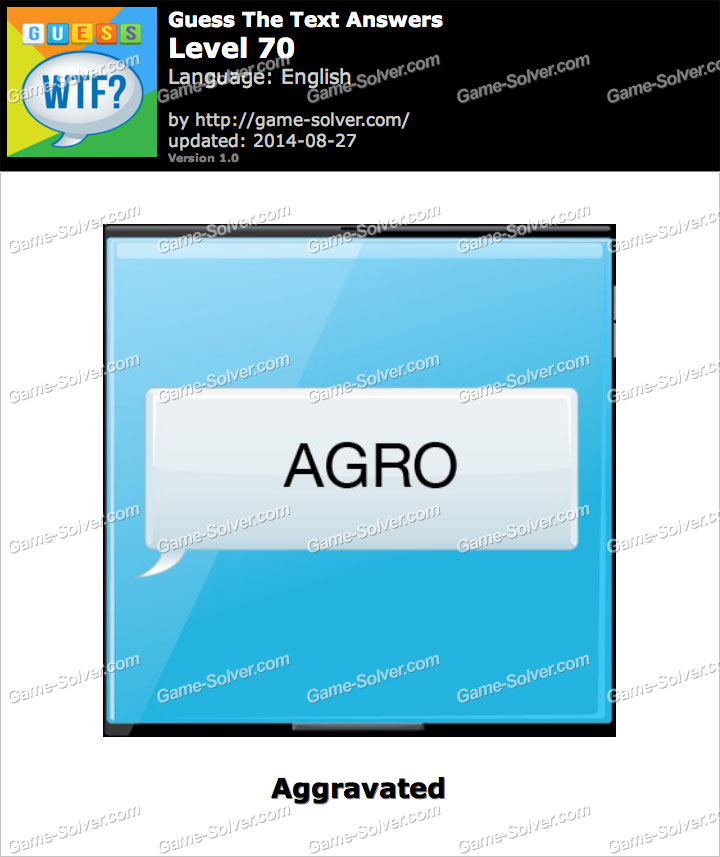 what-does-agro-mean-game-solver