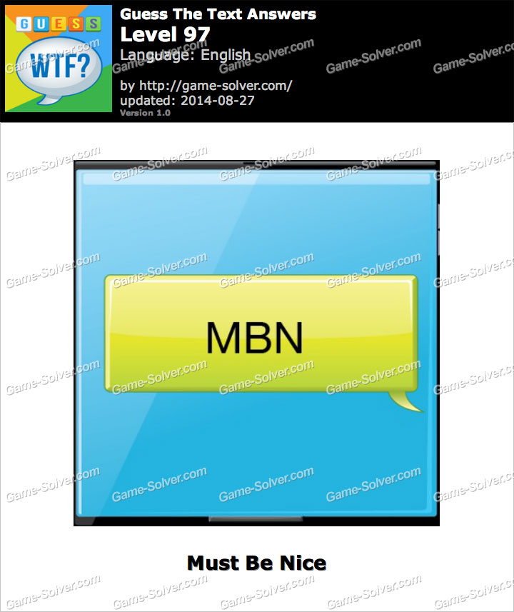 What Does MBN Mean Game Solver