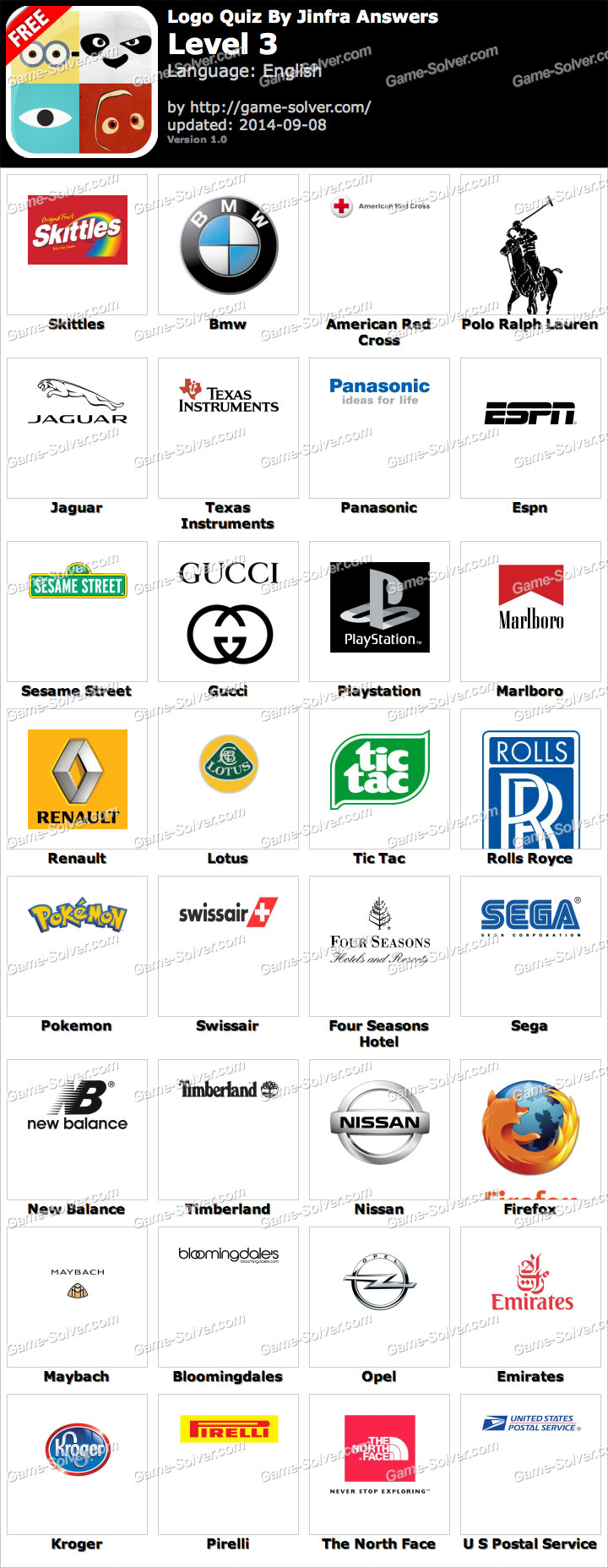 The Logo Game Level 3 Answers 