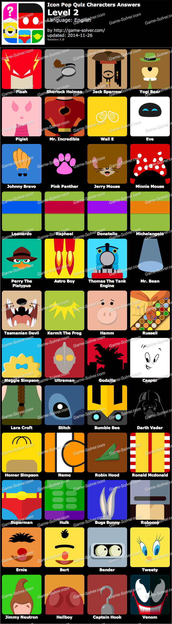 14 Icon Game Answers Level 2 Images - Icon Pop Quiz Character