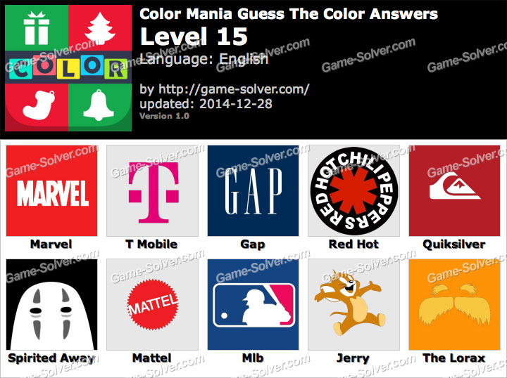 Color Mania Guess The Color Level 15 Game Solver