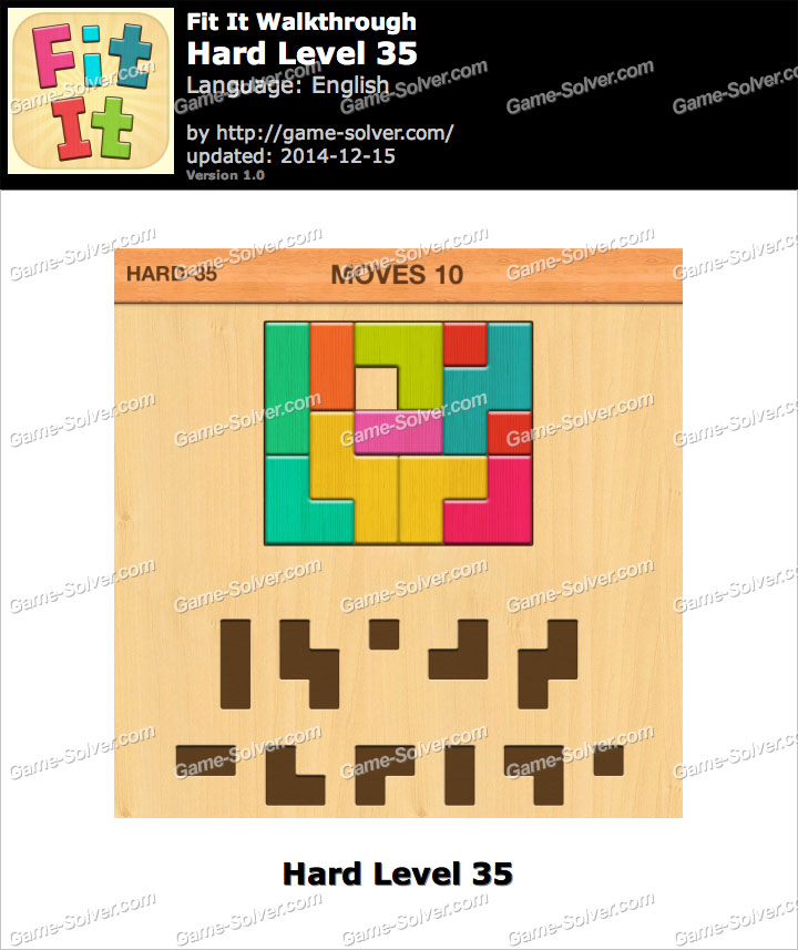 Fit It Hard Level 35 Game Solver