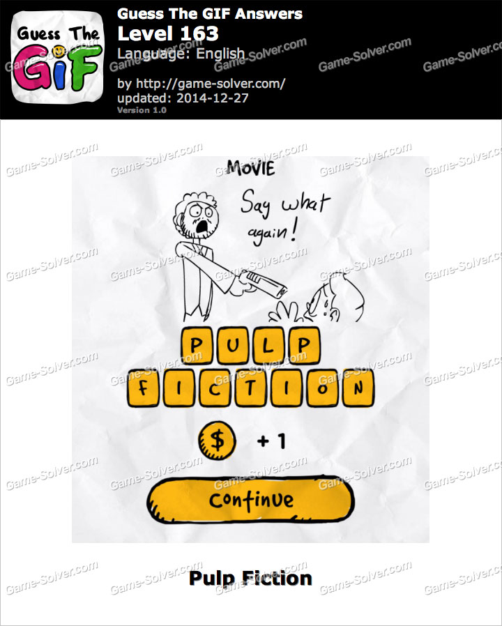 Guess The GIF Level 163 • Game Solver