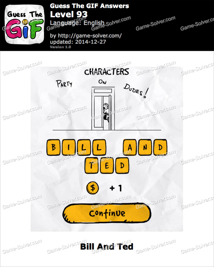 Guess The GIF Level 93 • Game Solver