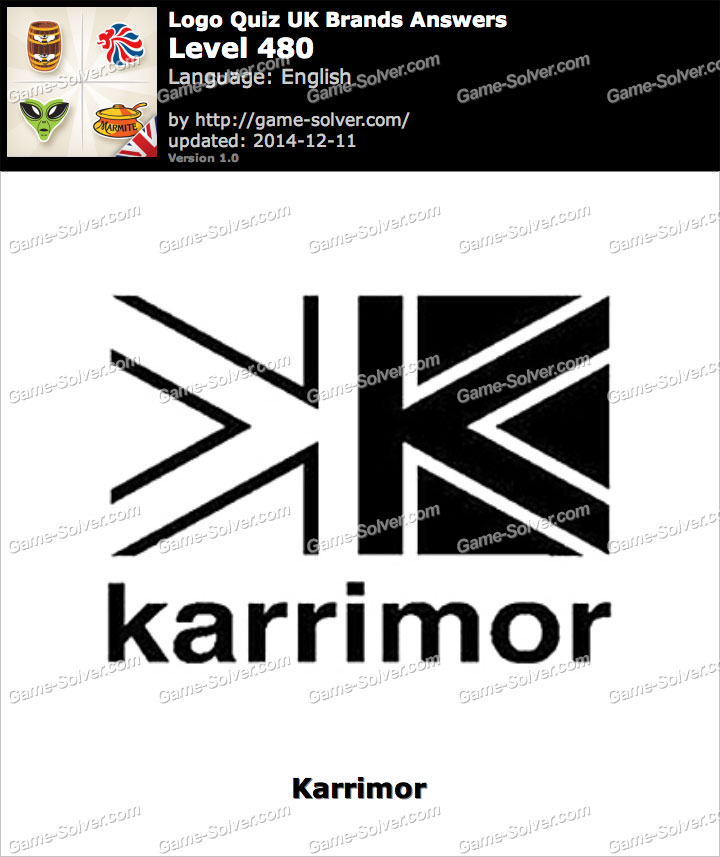 Logo Quiz UK Brands Level 480 Game Solver