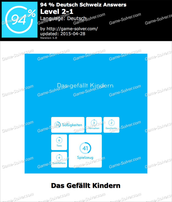 94 Deutsch Schweiz Level 2 1 Game Solver