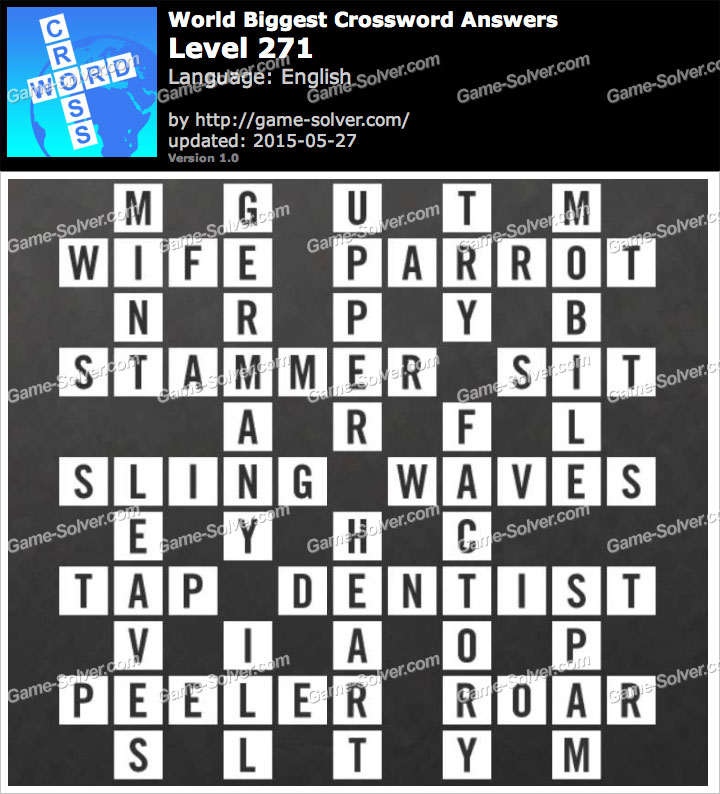 Worlds Biggest Crossword Level 271 • Game Solver