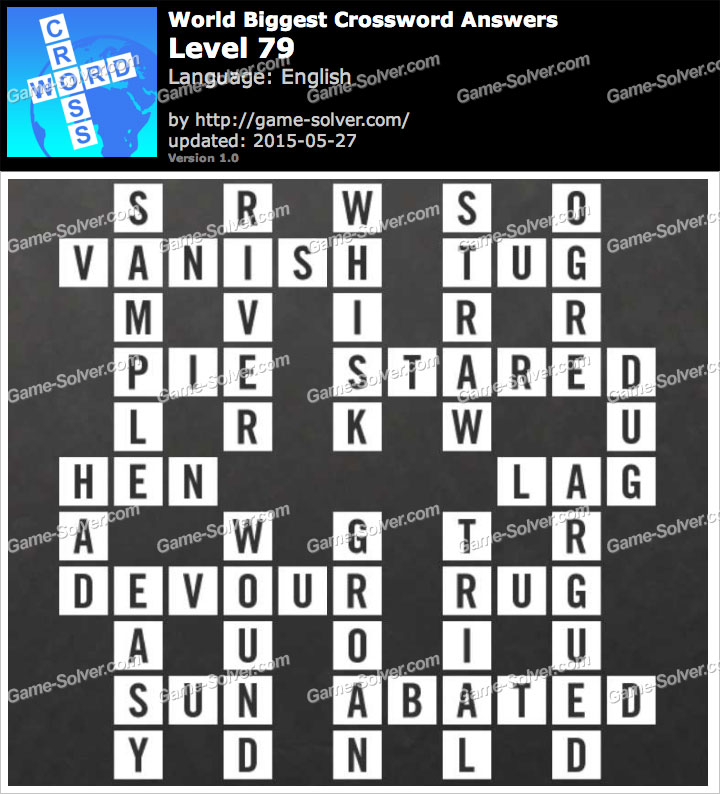 Worlds Biggest Crossword Level 297 - Game Solver