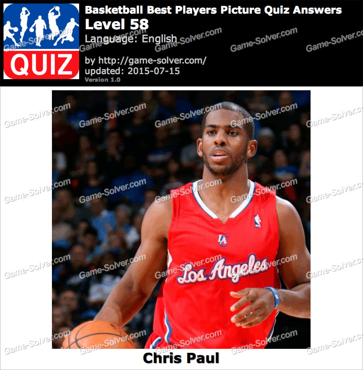 Basketball Best Players Picture Quiz Level 58 Game Solver