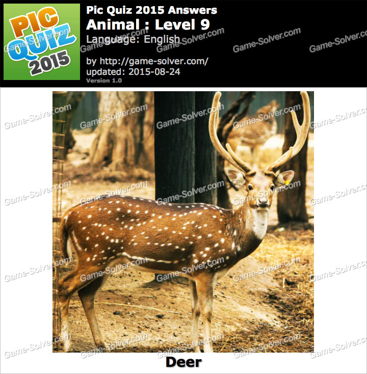 Pic Quiz 2015 Animal Level 9 • Game Solver