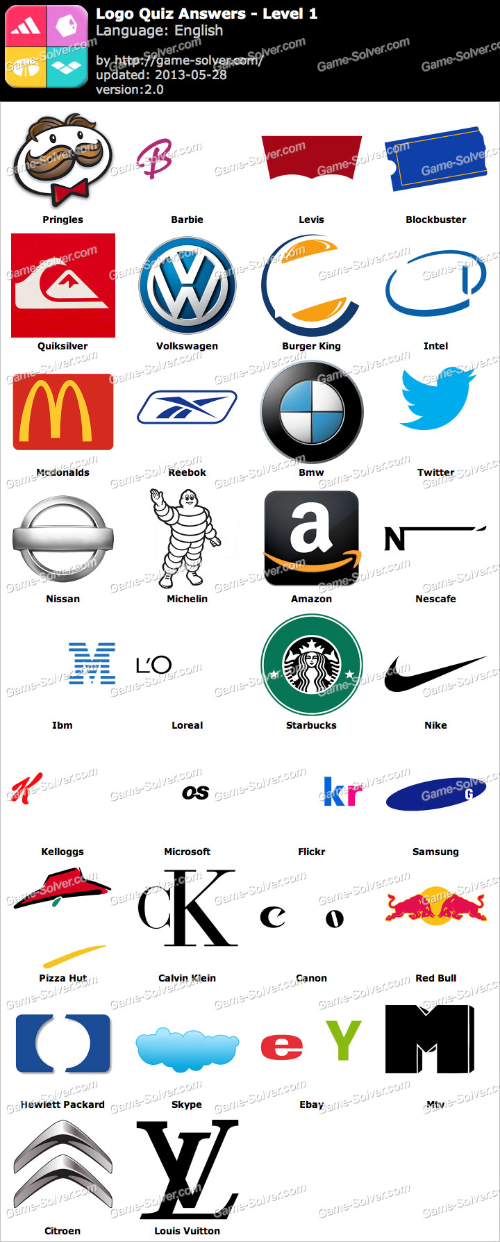 logo quiz tech answers