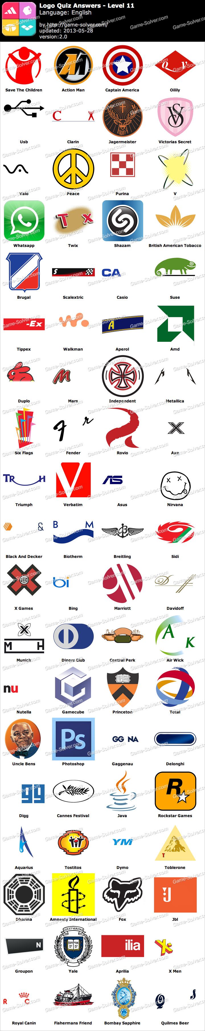 Logo Quiz 2023 Level 3 - All Answers 