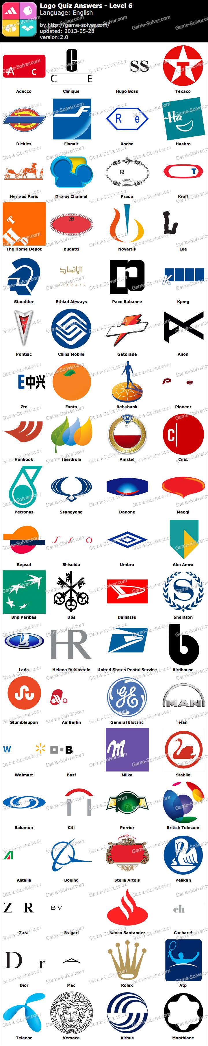 Top 6 logo quiz and answers