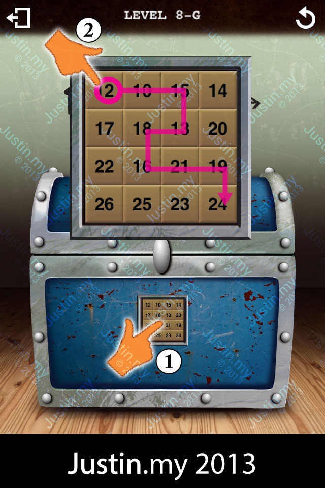 Treasure Box Level 8G • Game Solver