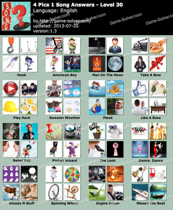 4 pics 1 song android answers level 20