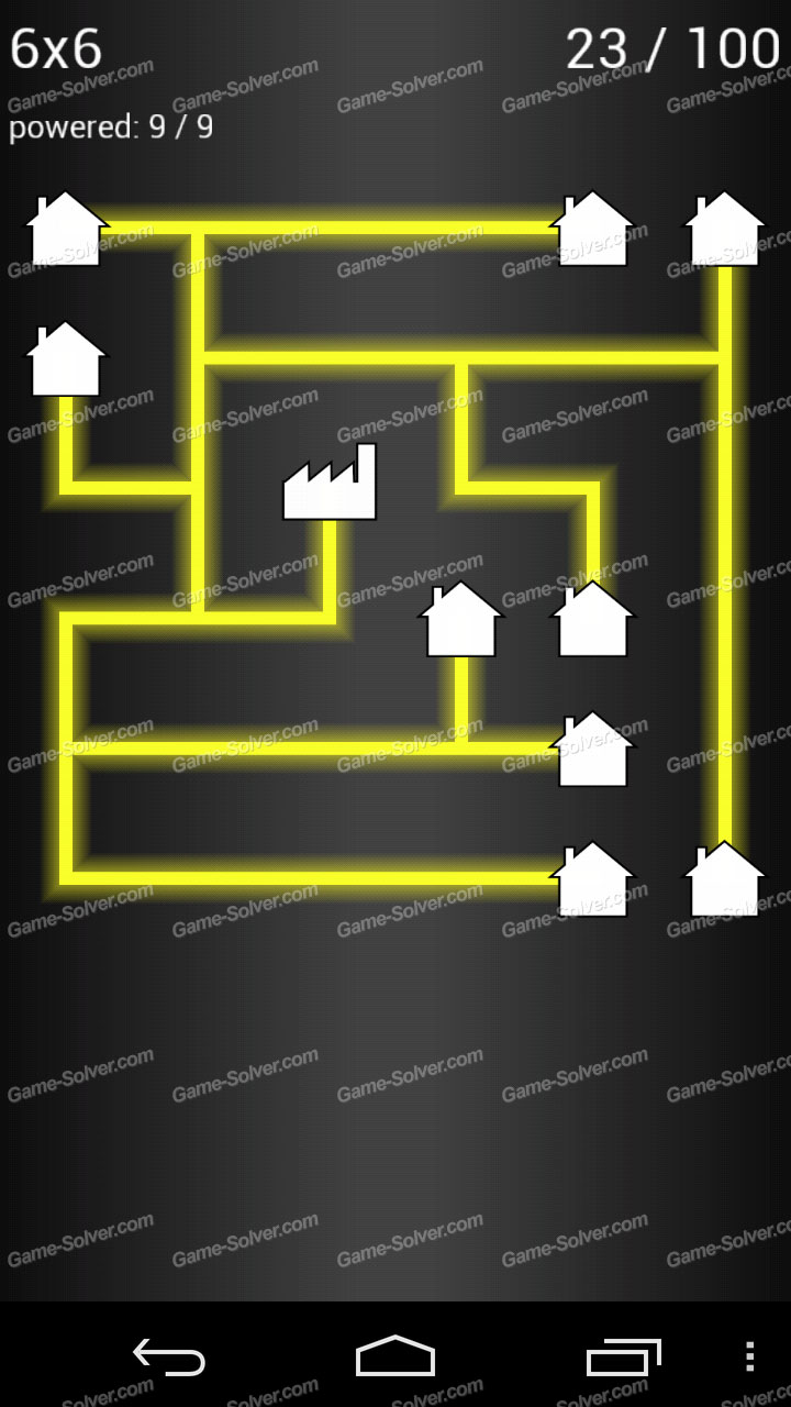 Power Flow 6x6 Level 23 • Game Solver