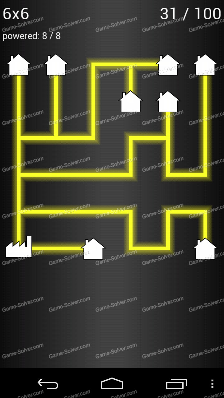 Power Flow 6x6 Level 31 • Game Solver