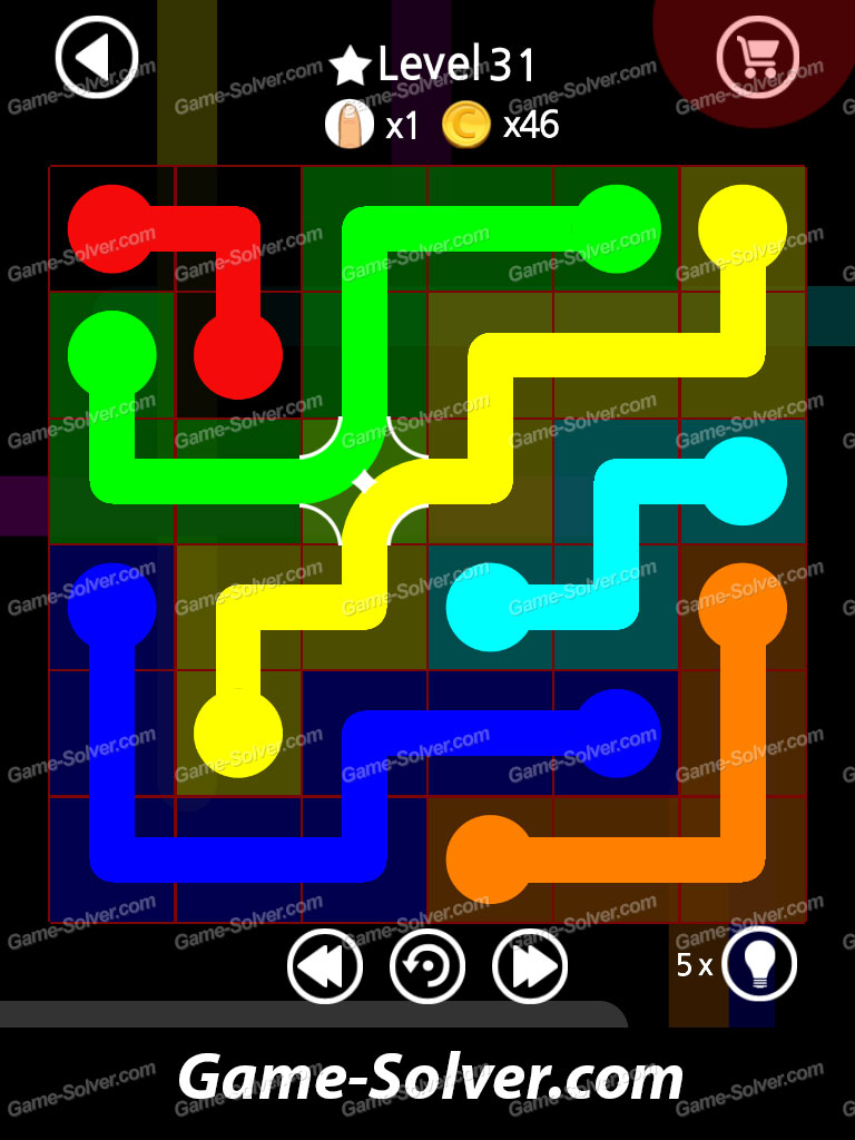 Flow Line Bend Mango Pack Level 31 • Game Solver