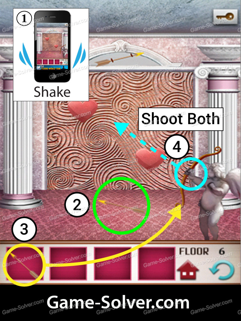 100 Floors Seasons Tower Valentines Level 6 Game Solver