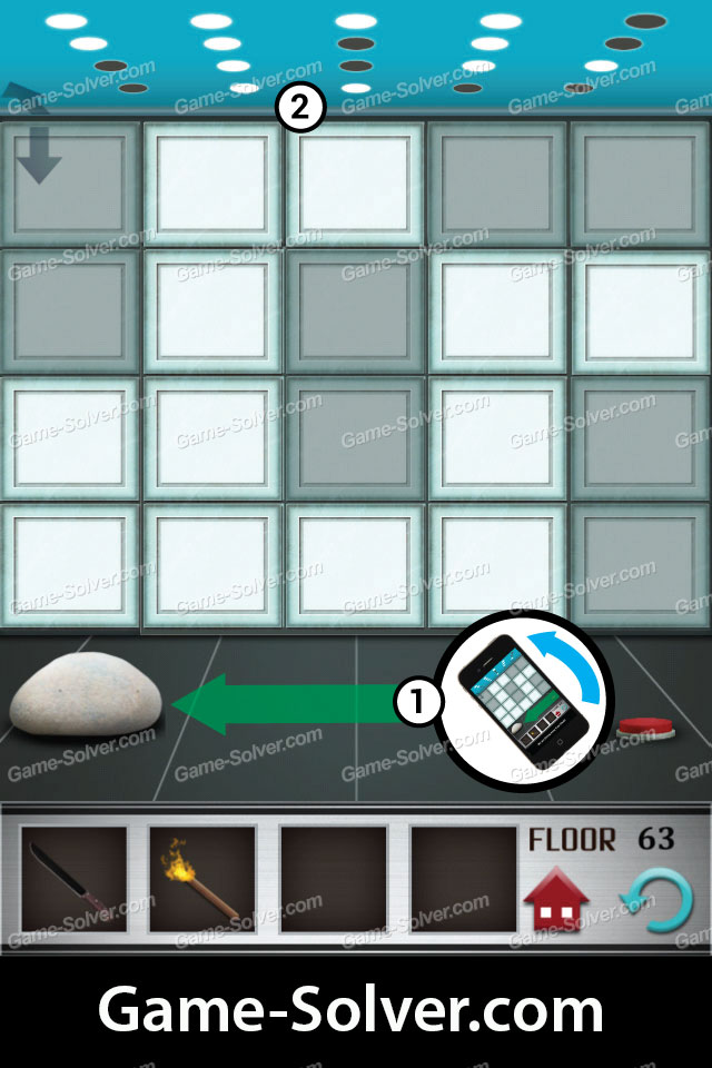 100 Floors Level 63 Game Solver