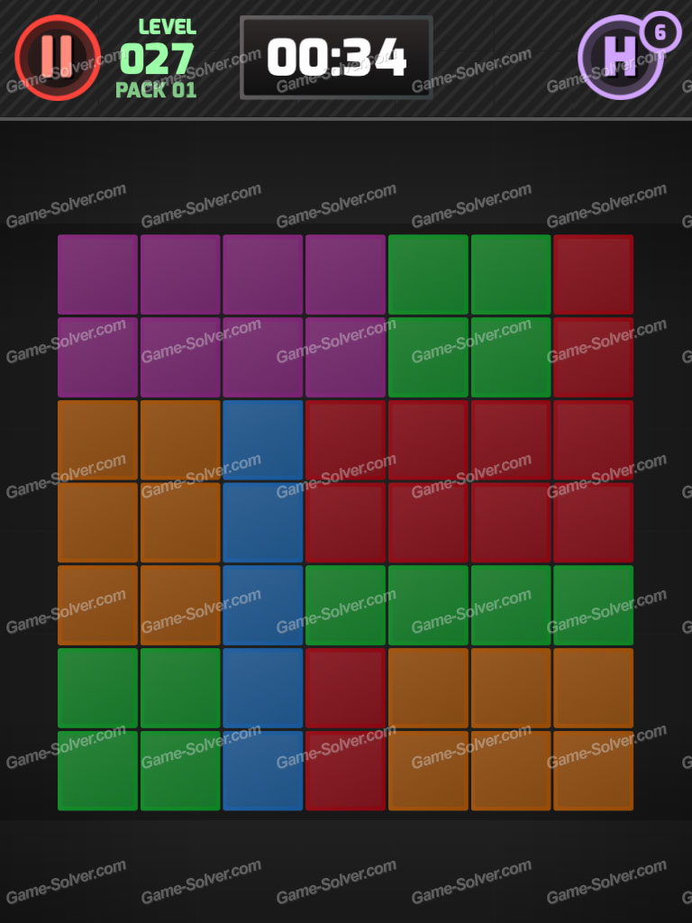 Color Flow Pack 1 Level 27 • Game Solver