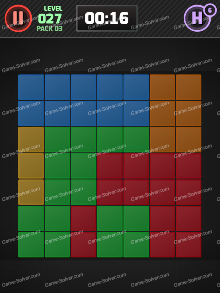 Color Flow Pack 3 Level 27 • Game Solver