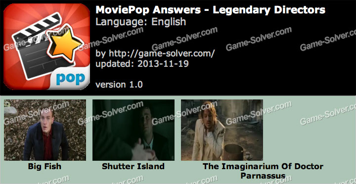 MoviePop Legendary Directors Answers