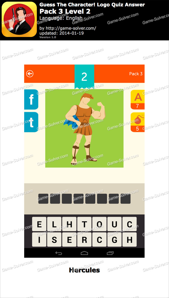 Guess The Character Logo Quiz Pack 3 Level 2 • Game Solver