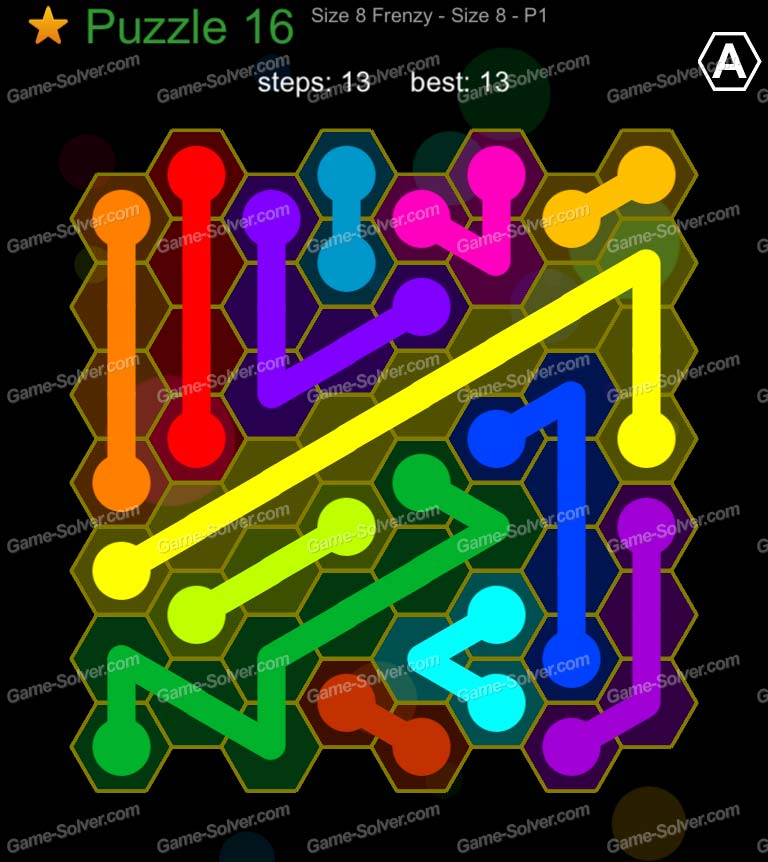 Hexic Flow Sized 8 Frenzy P 1 Puzzle 16