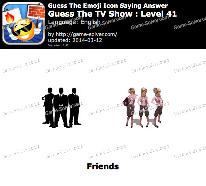 Emoji Icon Guess The Tv Show Level 41 Game Solver