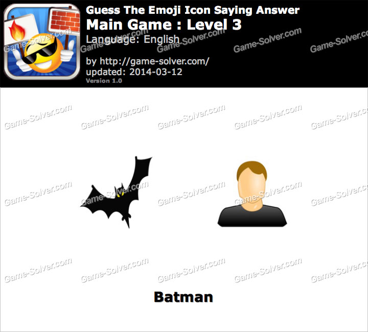 Emoji Icon Main Game Level 3 - Game Solver